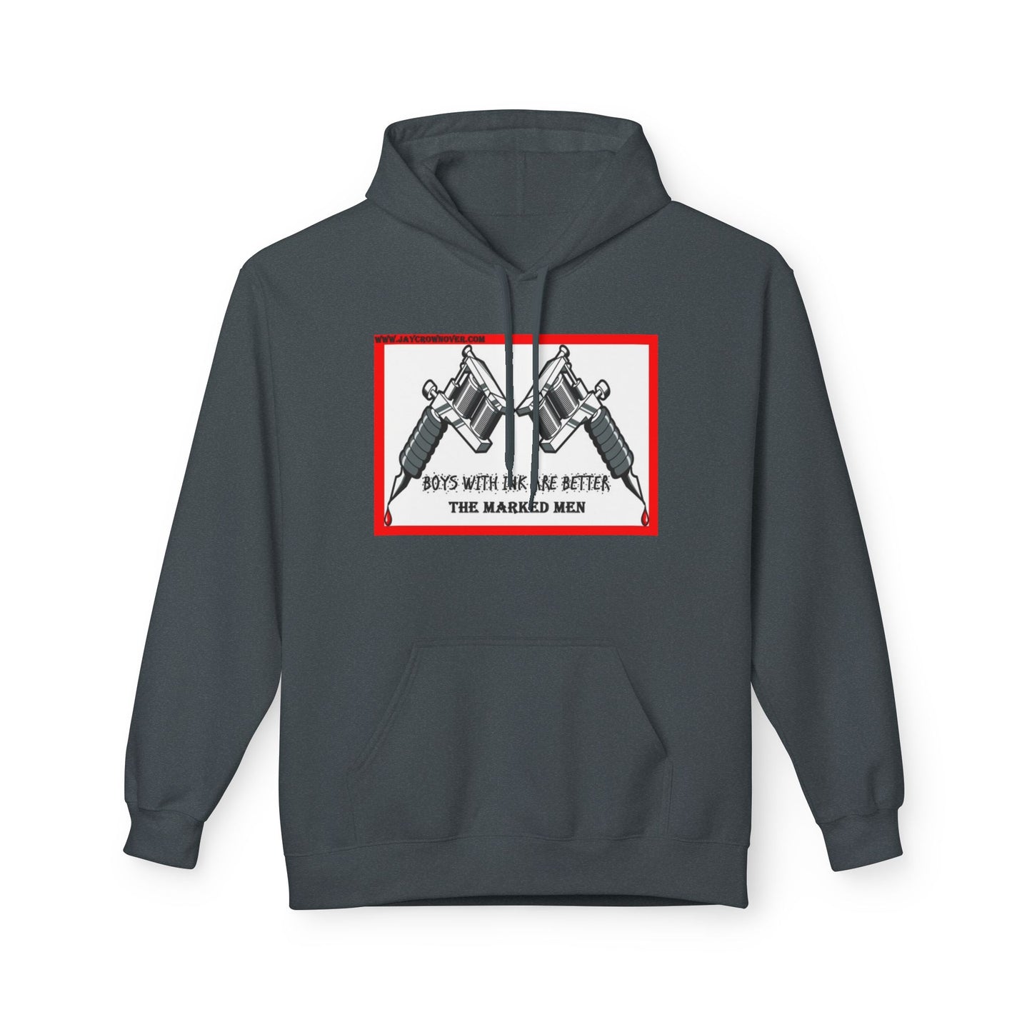 Hoodie - "Boys with Ink Are Better" Tattoo Gun Design