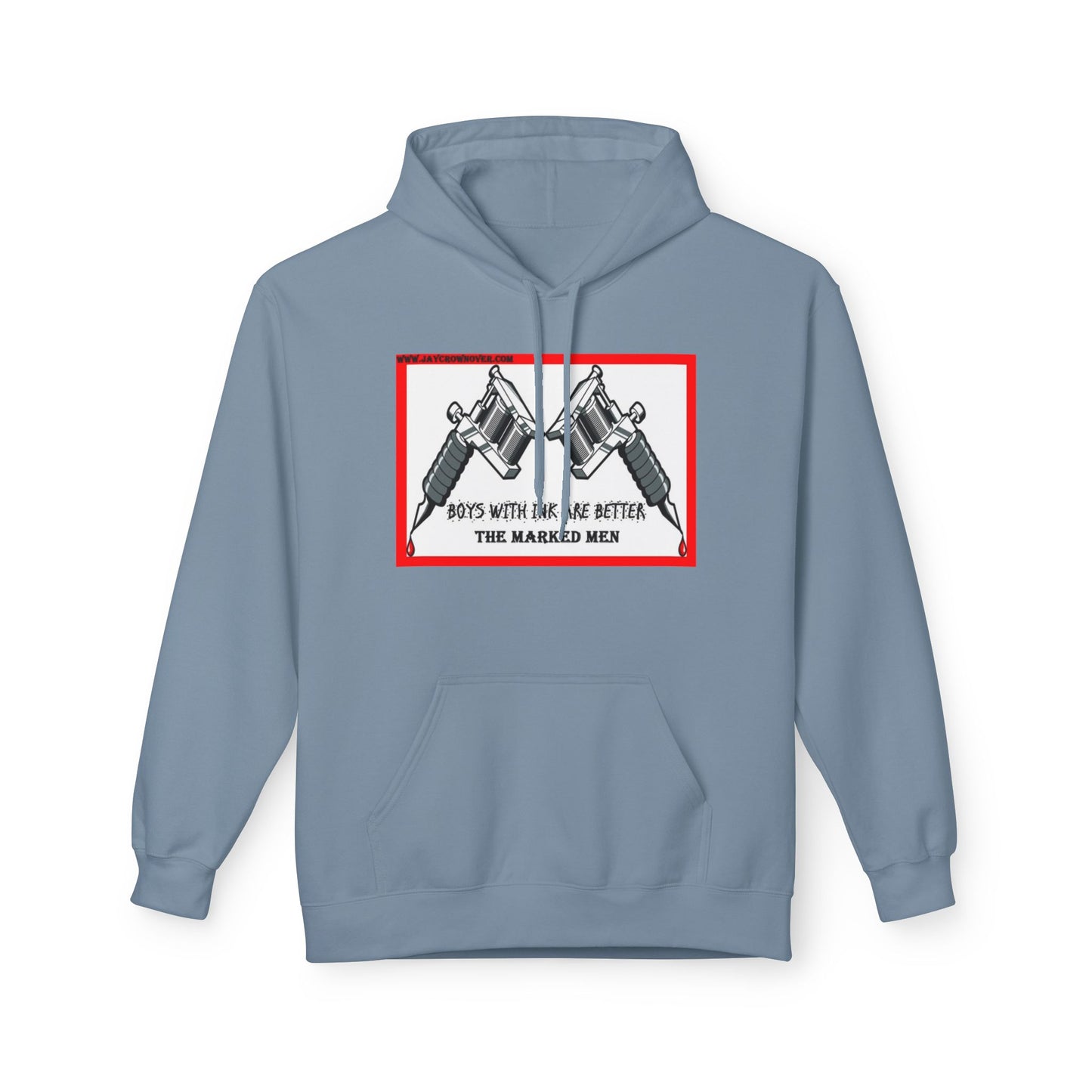 Hoodie - "Boys with Ink Are Better" Tattoo Gun Design