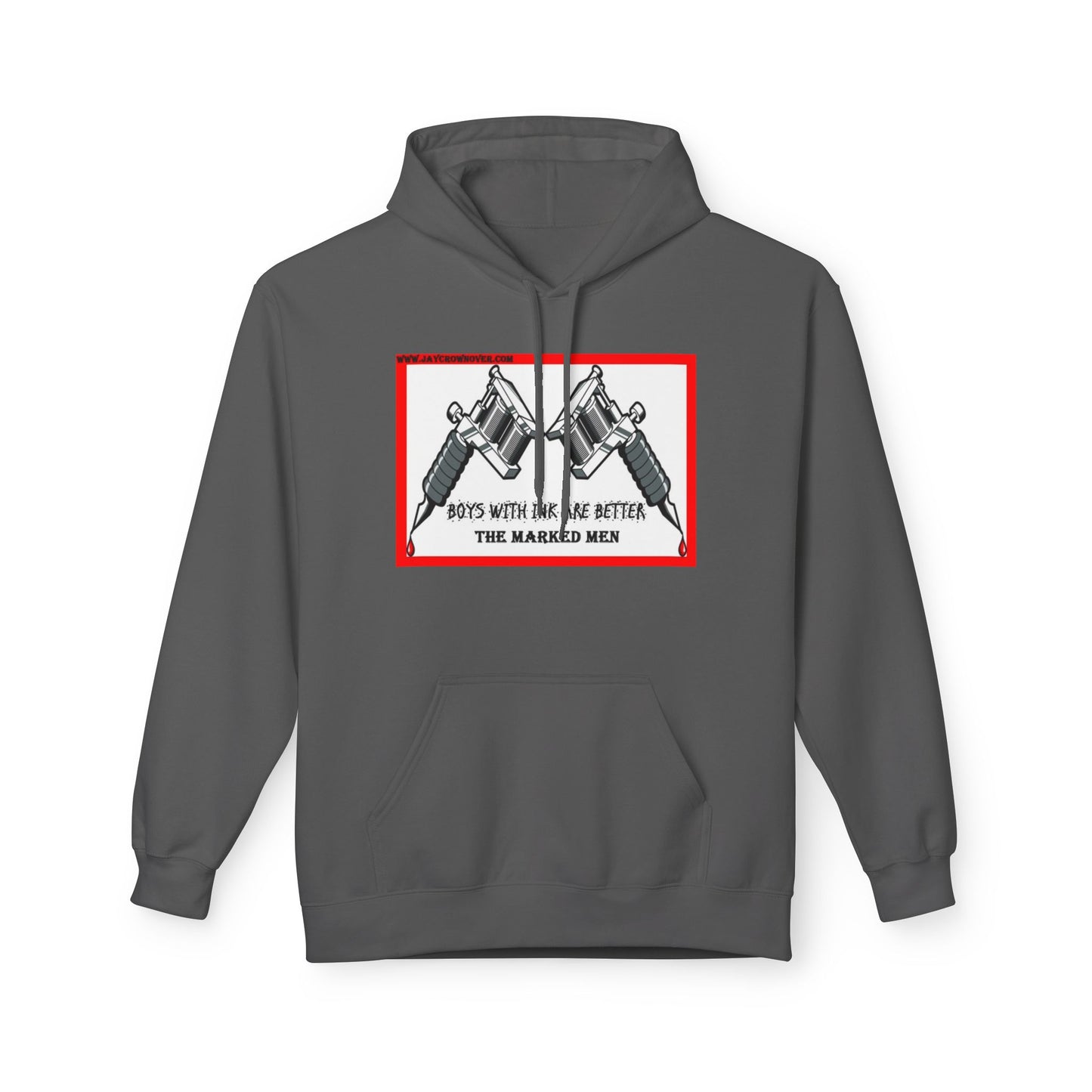 Hoodie - "Boys with Ink Are Better" Tattoo Gun Design